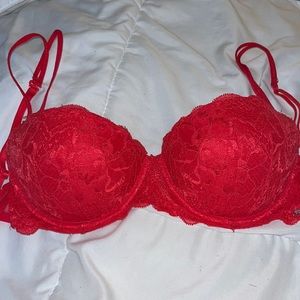 Red VS Balconette Bra